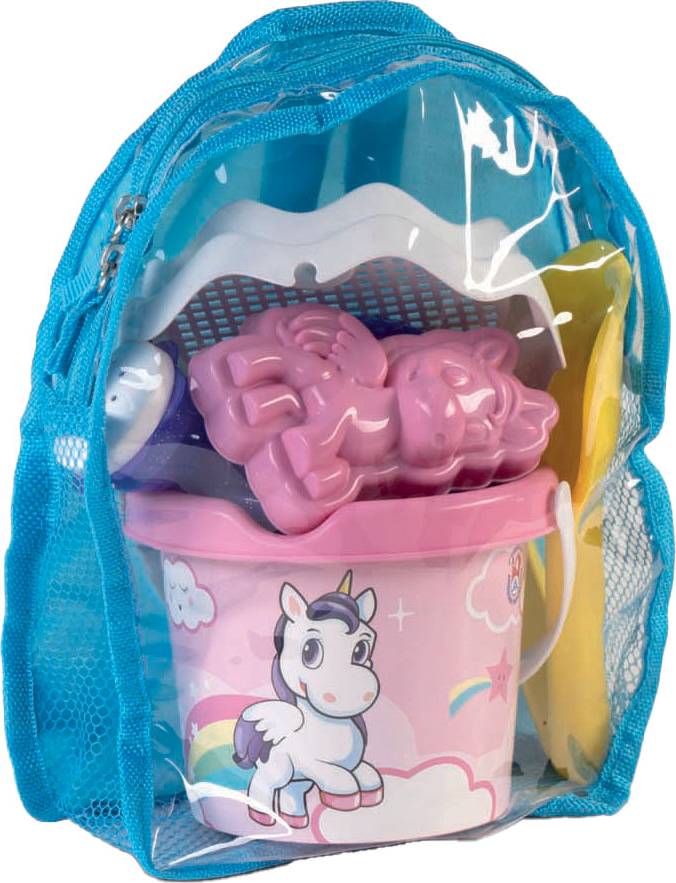 Sandset im Rucksack