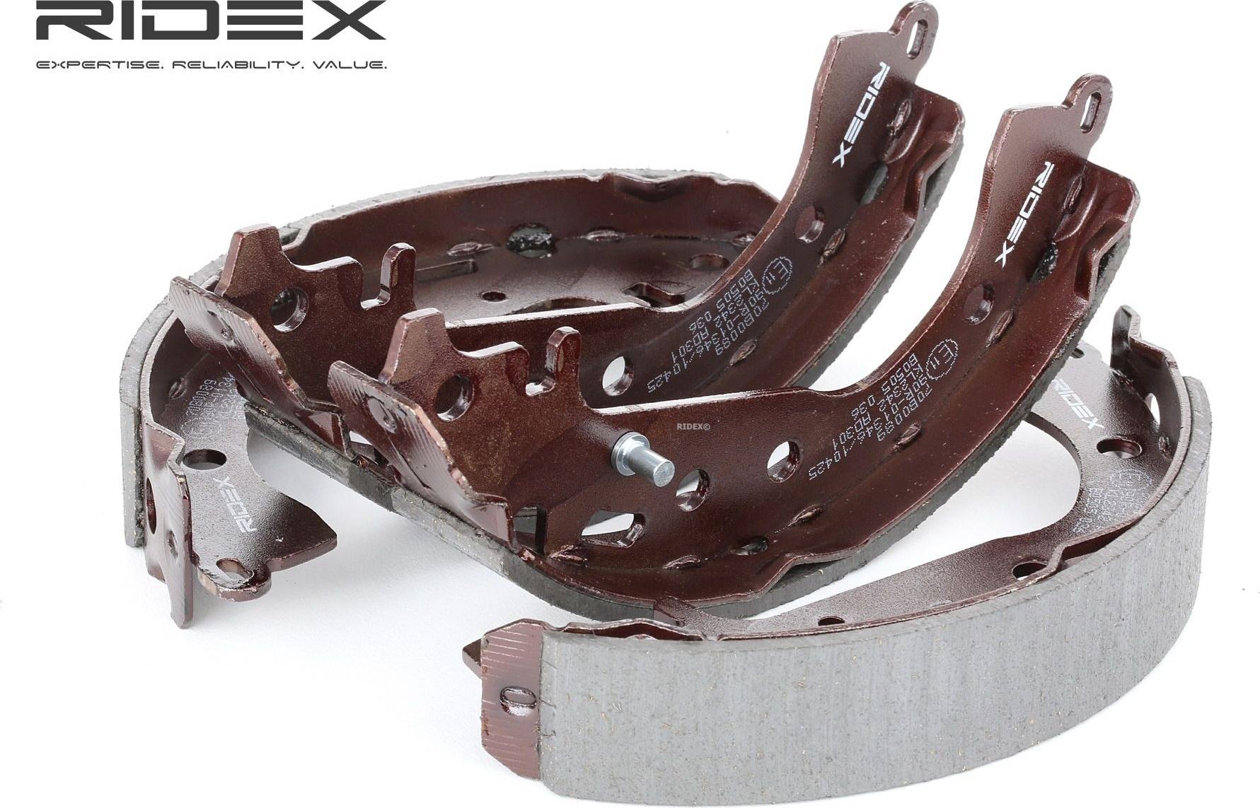 Ridex Brake Shoes Rear Axle Without Handbrake Lever