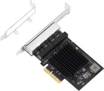 2.5g usb IOCREST 2.5G 4 Port PCIe RJ45 Lan Quad Server