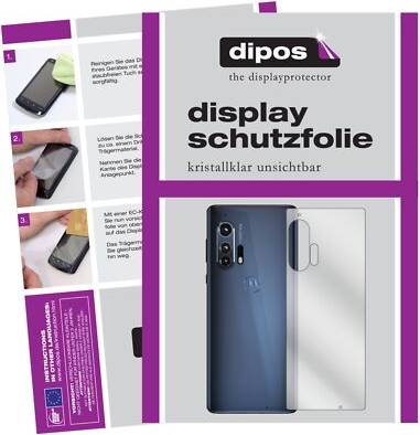 Dipos 2x Screen Protector for Motorola Edge Plus Back Protection Crystal Clear