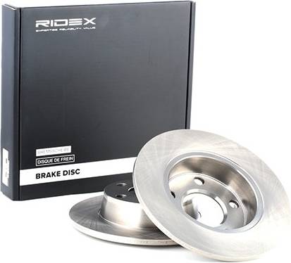 Ridex Brake Disc Rear Axle Uncoated Cast Iron