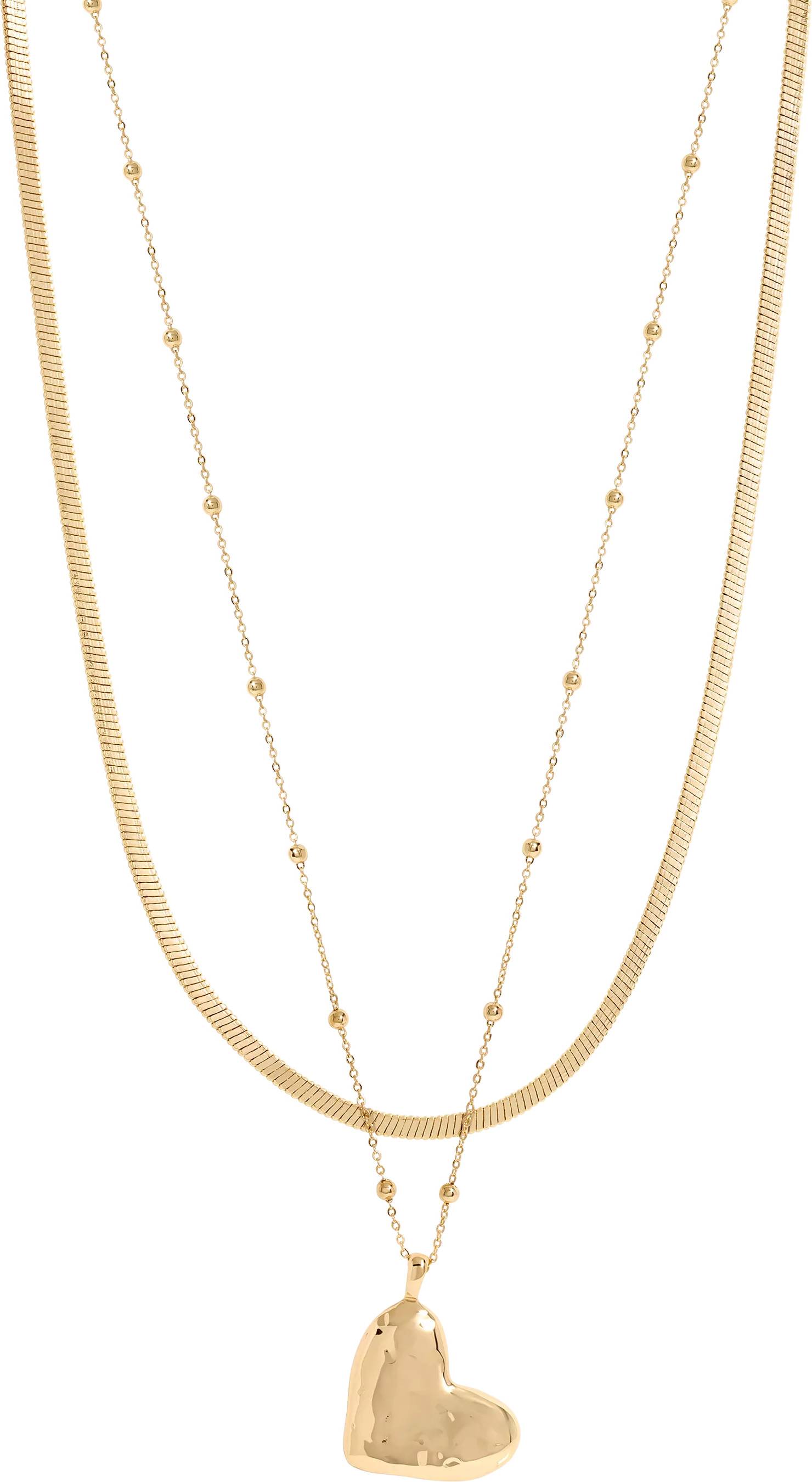 Ketting Twee Rijen Gesmolten Hart
