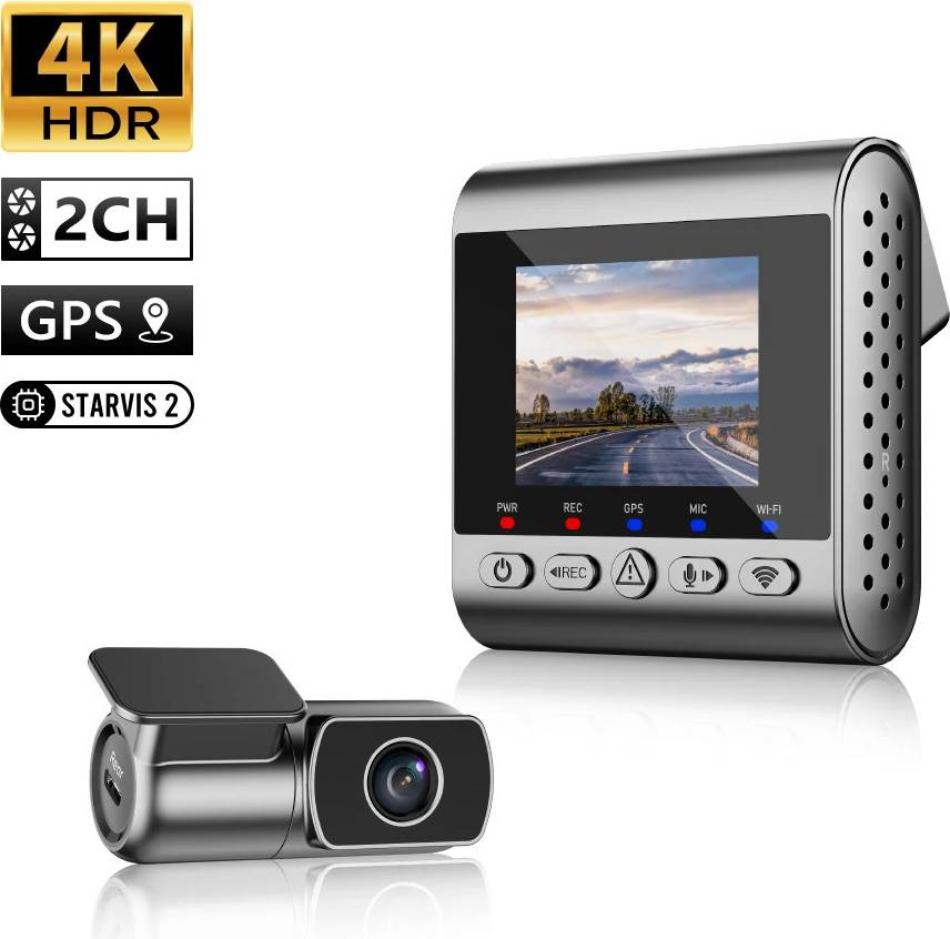 Dash camera SJCAM M60 Dash Camera Front Rear Dual Lens 4K Ultra Clear