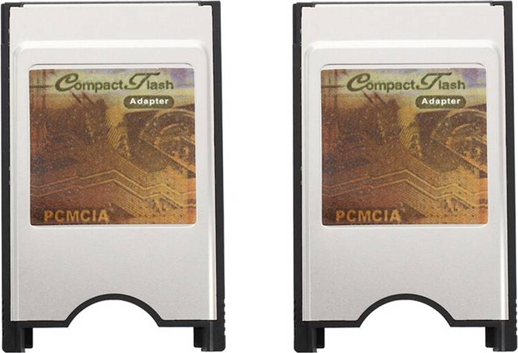 Tlily 2X Pcmcia Compact Flash Card Reader Adapter
