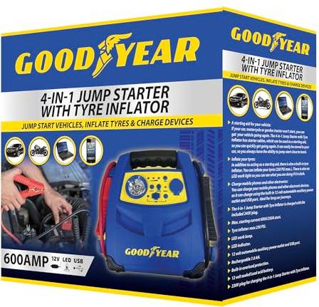 Jump starter Goodyear 4-In-1 Jump Starter with Tyre Inflator