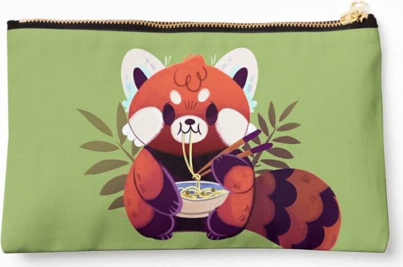 WHIBOS Makeup Bag - Red