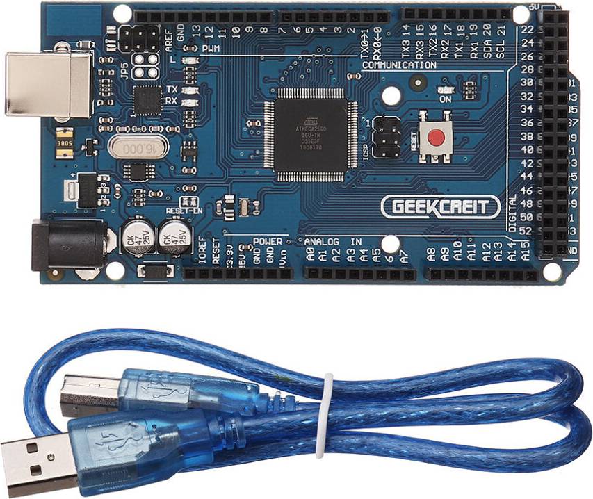 Greenzech 2 Pcs MEGA 2560 R3 Development Board With USB Cable