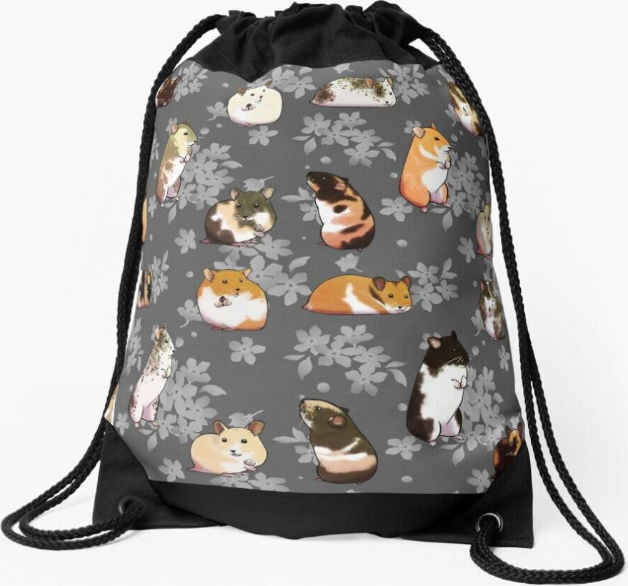 Famgem Drawstring Bag Spring Hamsters Sport Gym Shoe Backpack