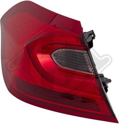 Diederichs Rear Light Without Bulb Holder LED