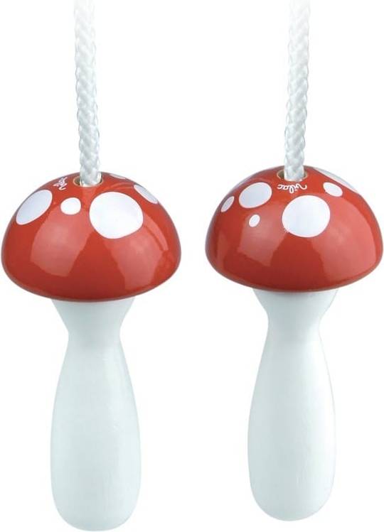 Vilac Mushroom Skipping Rope Red