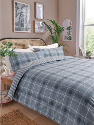 Checked Brushed Cotton Set - Single