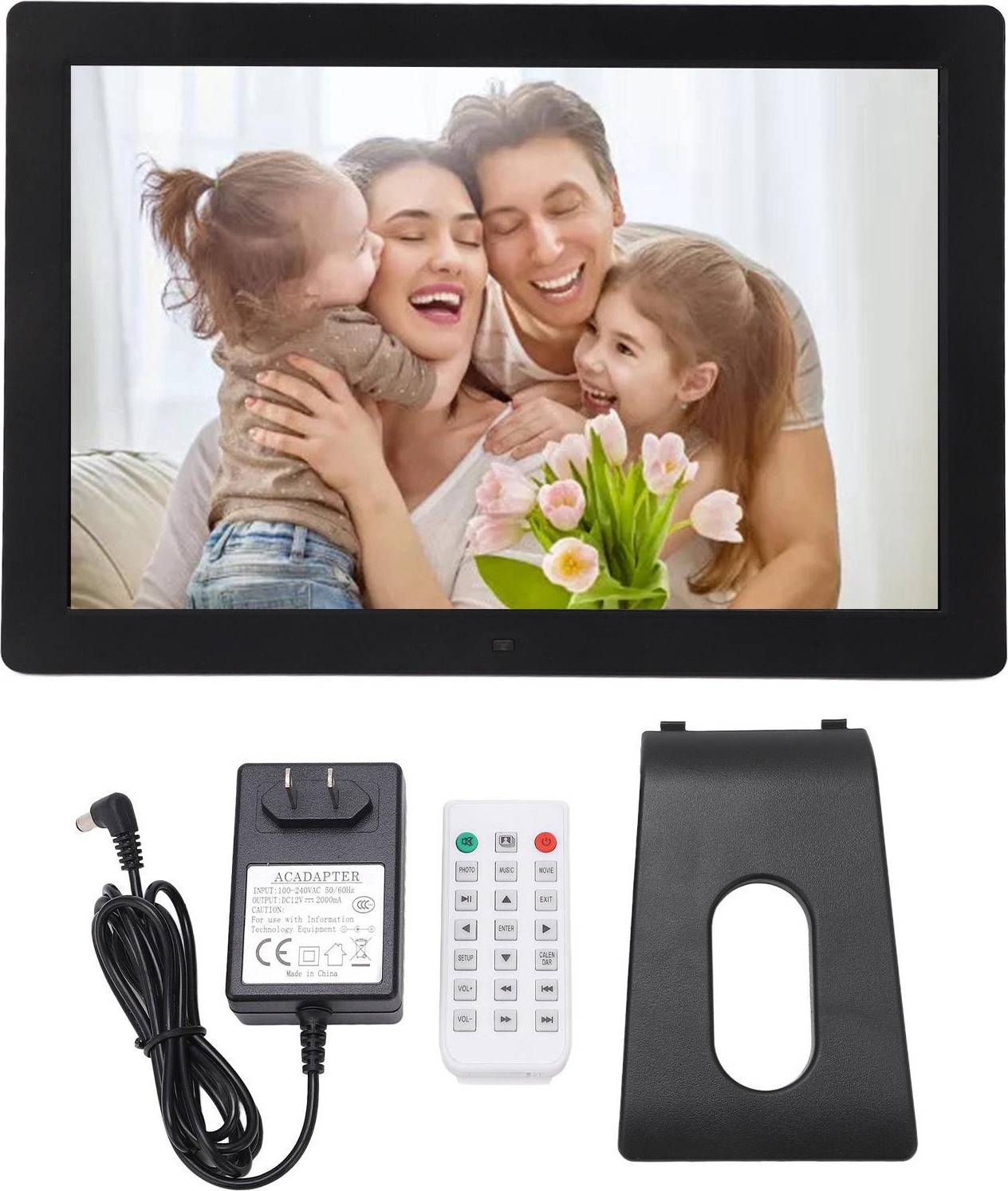 Digital photo frame Zeblaze 15 Inch HD Digital Photo Frame Intelligent Remote Control Video Player