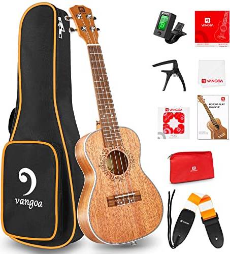 Vangoa 23 Inch Concert Ukulele Beginner Kit