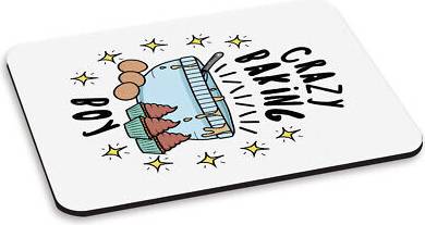 Gift Base Crazy Baking Boy Stars PC Computer Mouse Mat Pad