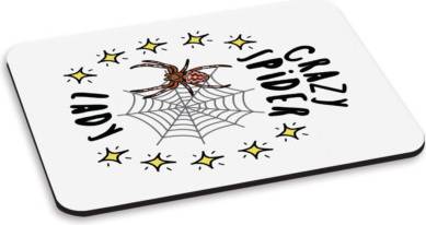 Gift Base Crazy Spider Lady Stars PC Computer Mouse Mat Pad