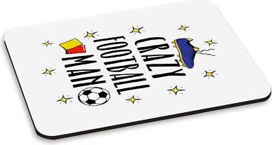 Gift Base Crazy Football Man PC Computer Mouse Mat Pad