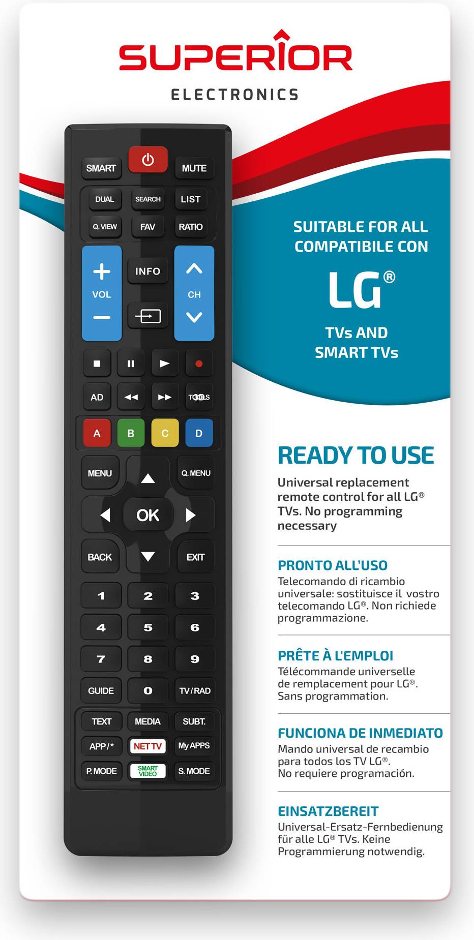 Superior Télécommande Universelle Suptrb034