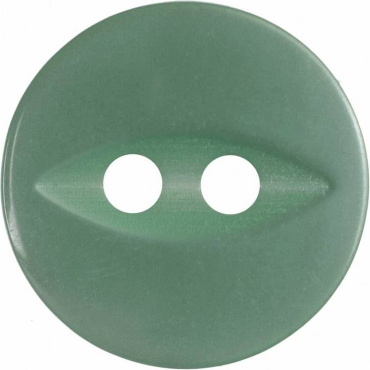 Hemline Round Fish Eye Buttons Turquoise