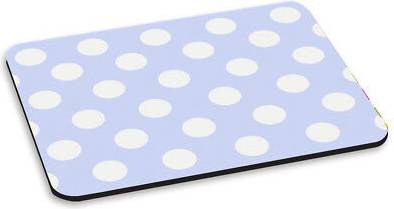 Gift Base Polka Dot Light Blue Pattern PC Computer Mouse Mat Pad