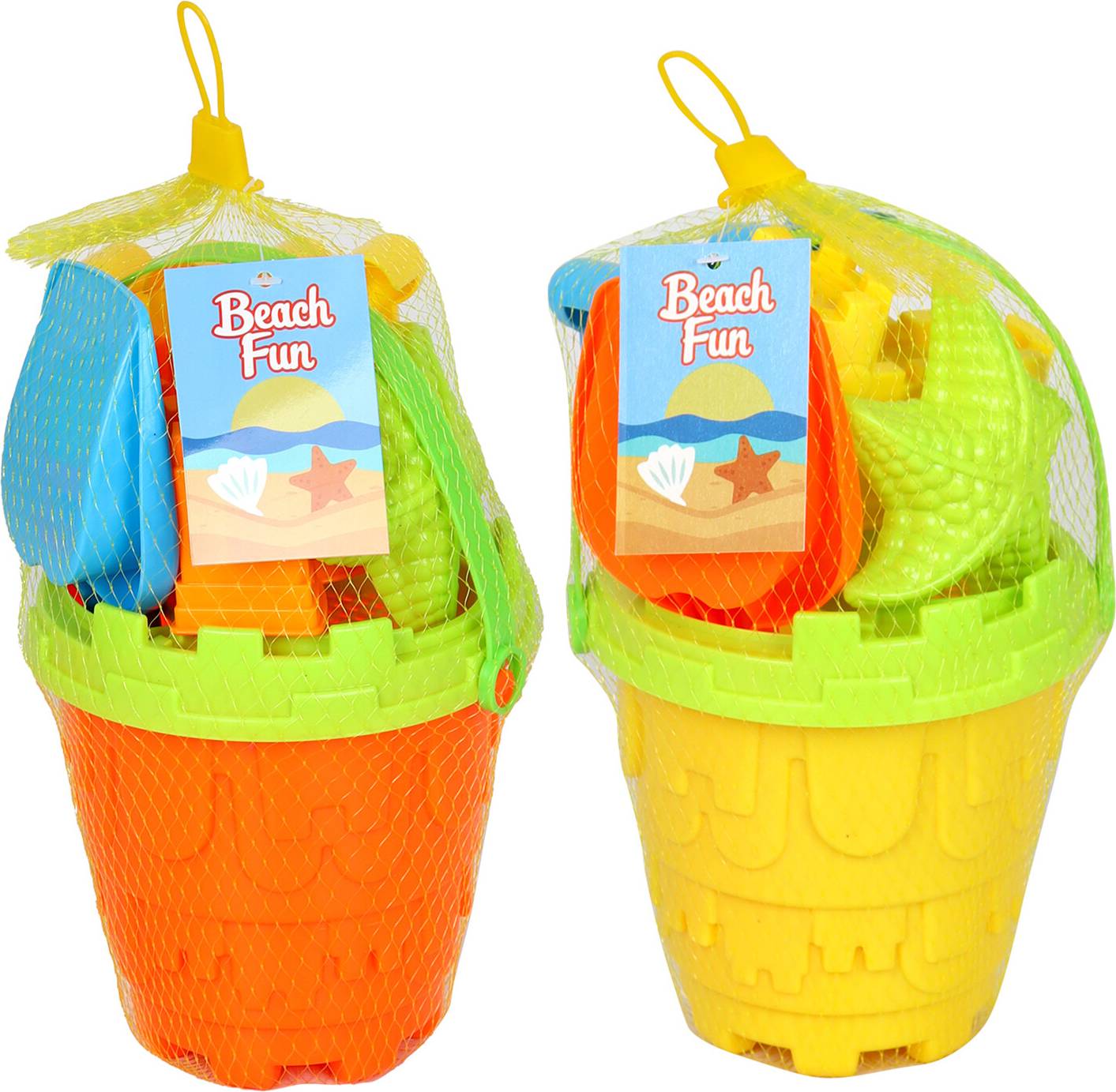 6 Piece Bucket Set Multi
