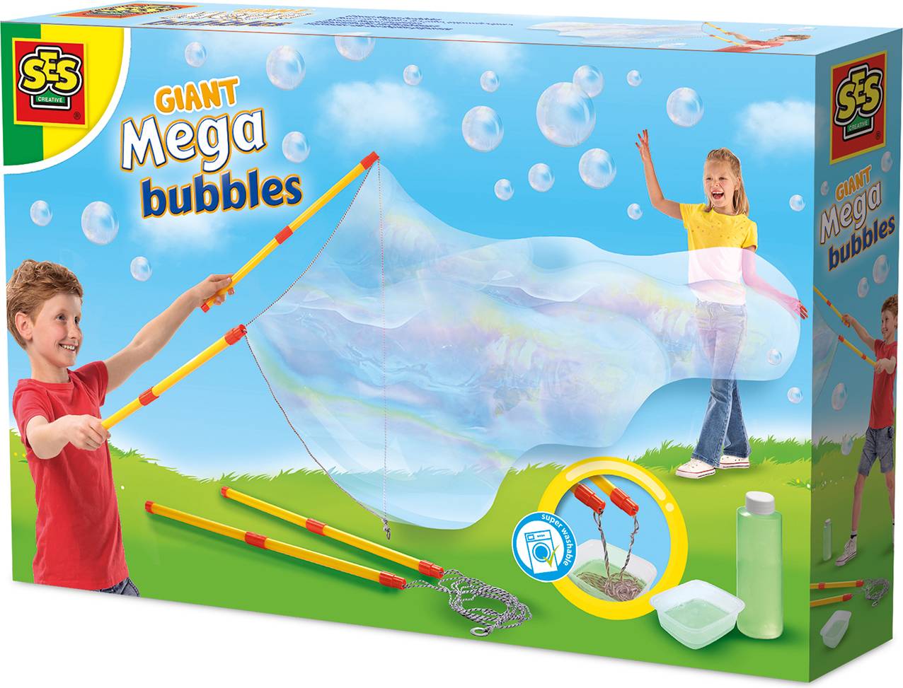 SES Creative Såpbubblor Gigant Multi Patterned One Size
