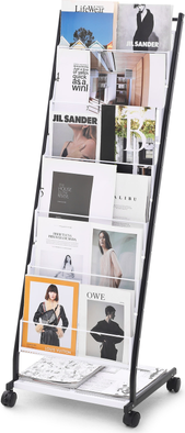 VEVOR Brochure Display Rack 6-Tier Magazine Literature Display Stand Newspaper Rack