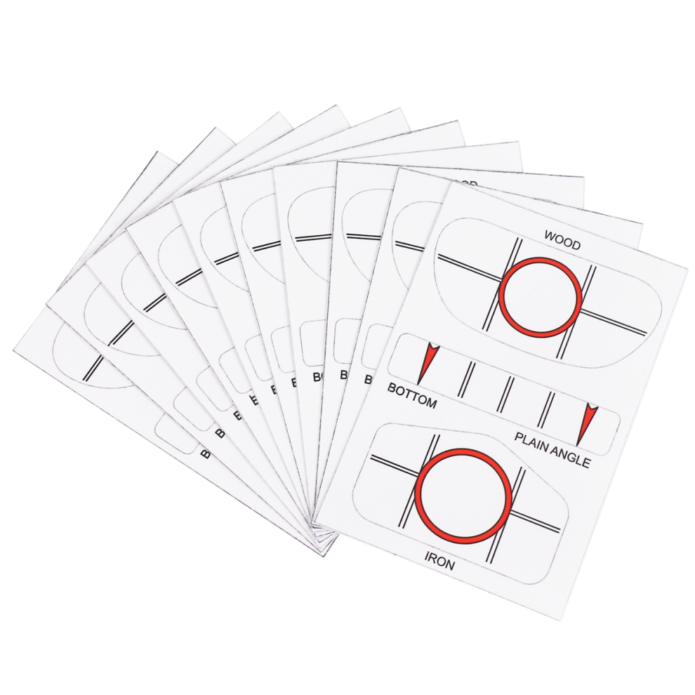 Typecat 10 Pcs Set Golf Impact Labels Sticker Tape