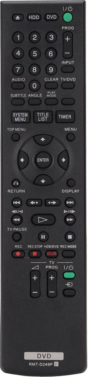 DVD Remote Control Replacement Recorder Player for RDRAT100 RDRAT200 HX680 HX780 HX980