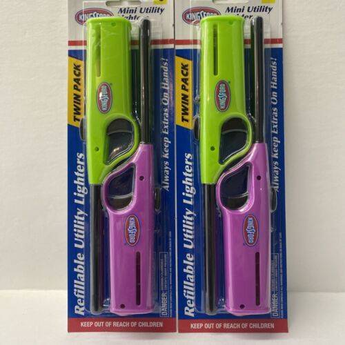 Utility Lighter 4 Pack Adjustable Refillable 9 Inch Butane