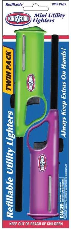 Mini Refillable Utility Lighters 2 ct
