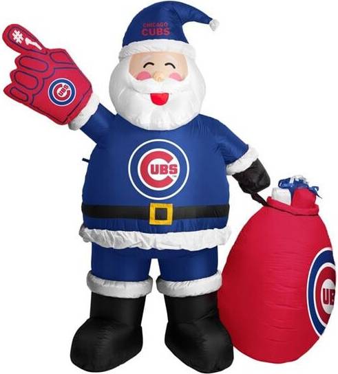 Inflatable santa Logo Brands Chicago Cubs Inflatable Santa