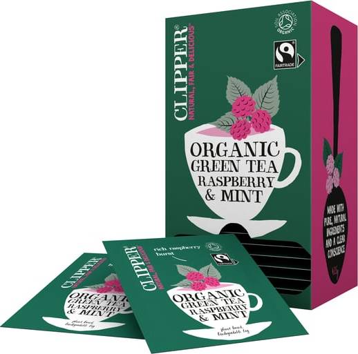 Thee Green Raspberry Mint Bio 25 Zakjes