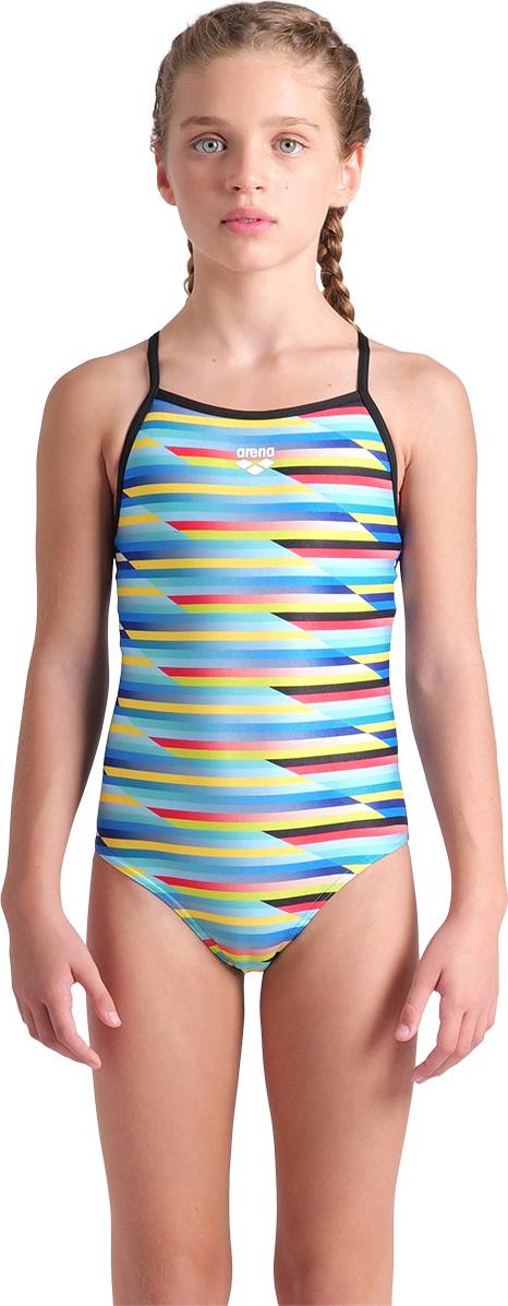 Arena Racing Stripe Lightdrop Back Badedragt Børn - Kulørt
