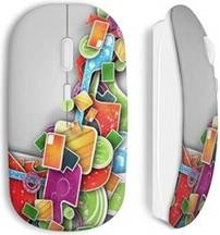 Maniacase Wireless Mouse Colorful Design USB Dongle