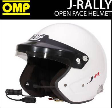 OMP J-Rally Helmet Open Face - FIA