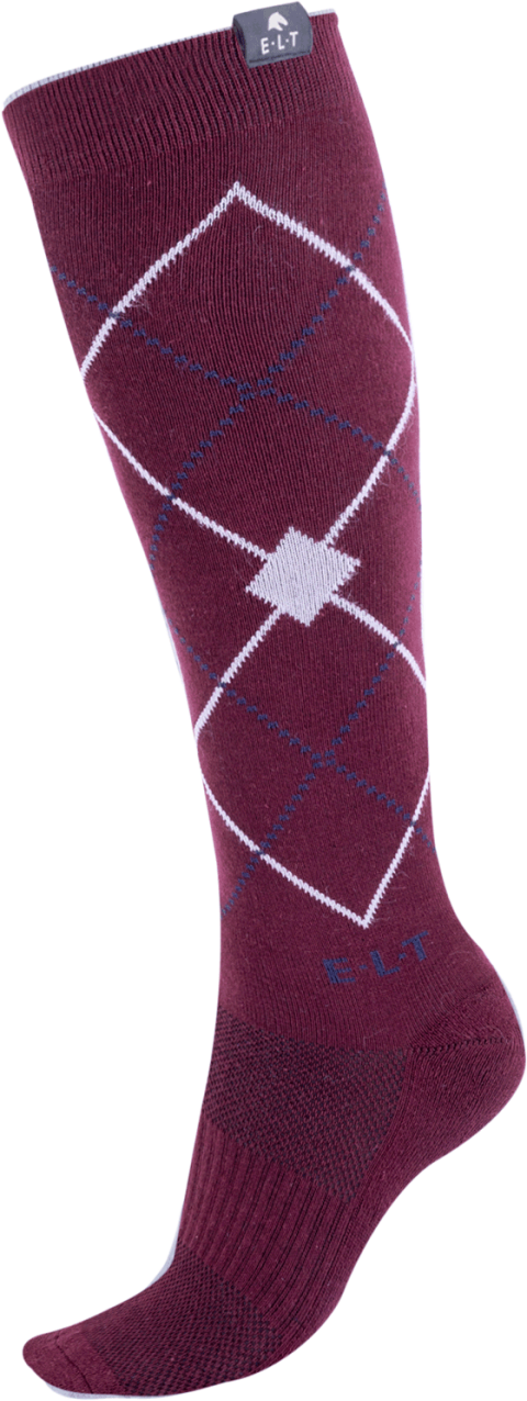 Riding Socks Argyle - Rouge