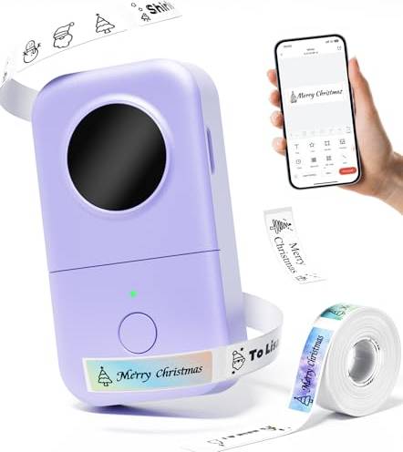 Label printer Phomemo D30 Label Maker Mini Bluetooth USB Rechargeable