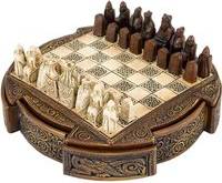 Scotland Isle Of Lewis Compact Celtic Chess Set 9 Inches
