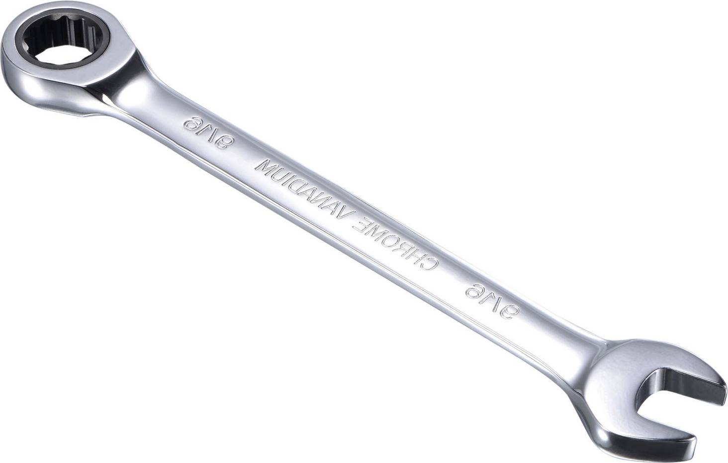 Uxcell 9/16 Inch Ratcheting SAE 72 Teeth 12 Point Box Combination Wrench