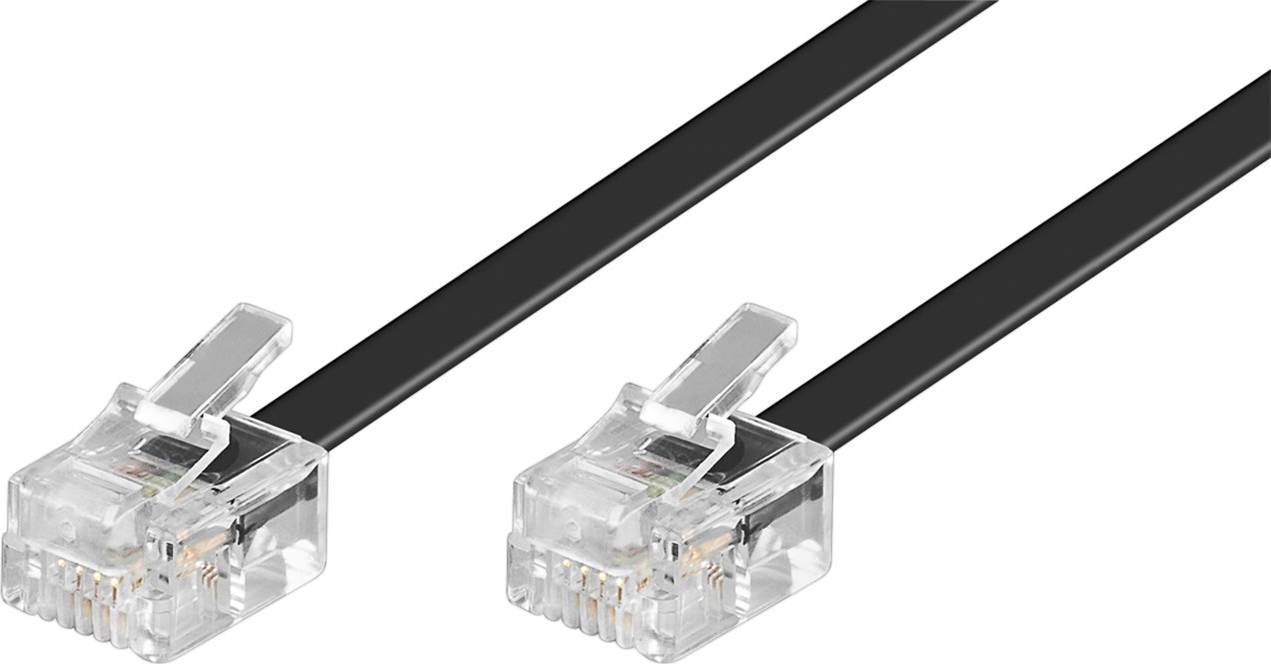 Goobay Modular 6P4C Flat RJ11-RJ11 15m