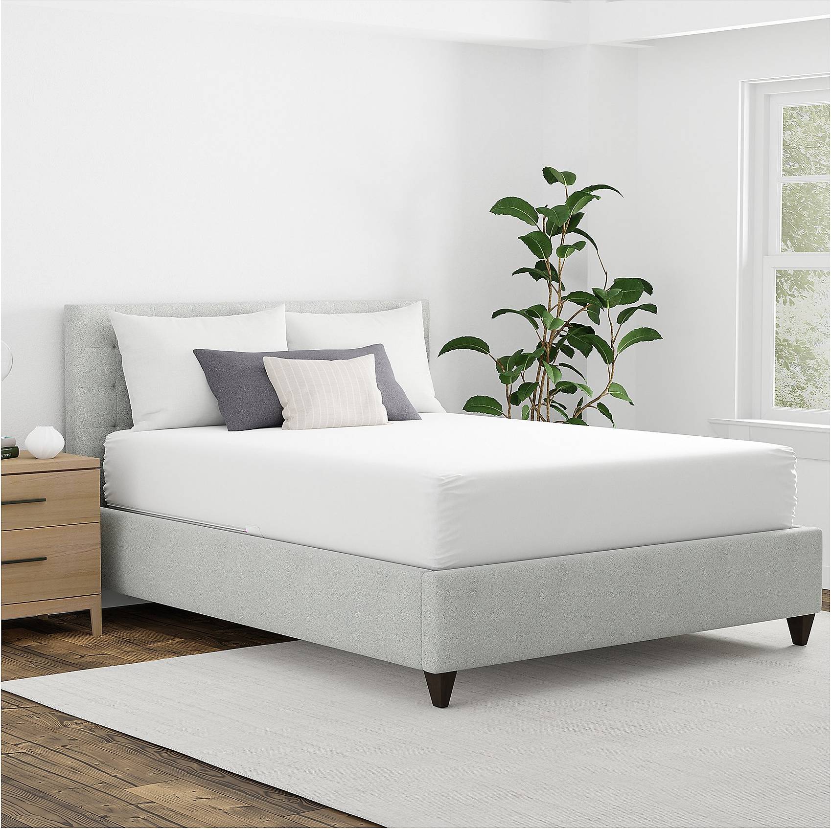 Allerease Maximum Protector Queen Mattress Cover White (203.2x152.4cm)