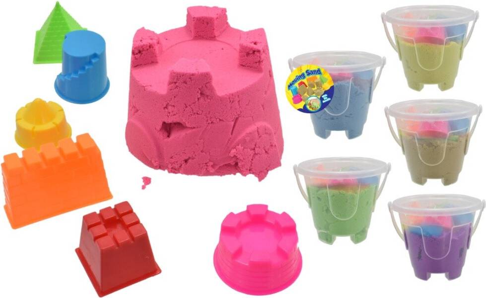 Bucket Of Moving Sand Assorted Colours TY1682