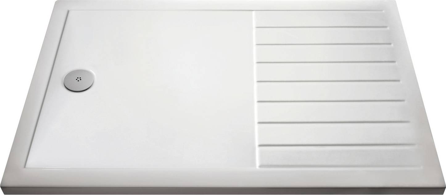 Purity 1300x800mm Walk-In Rectangular Shower Tray with Drying Area