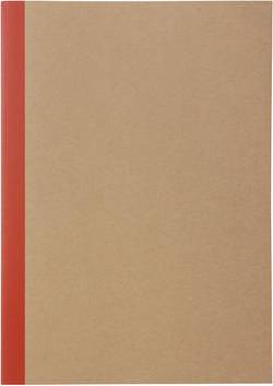 B5 Notebook Plain Paper Red