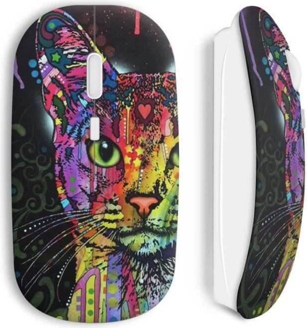 Maniacase Wireless Mouse Chat Colorize Black USB