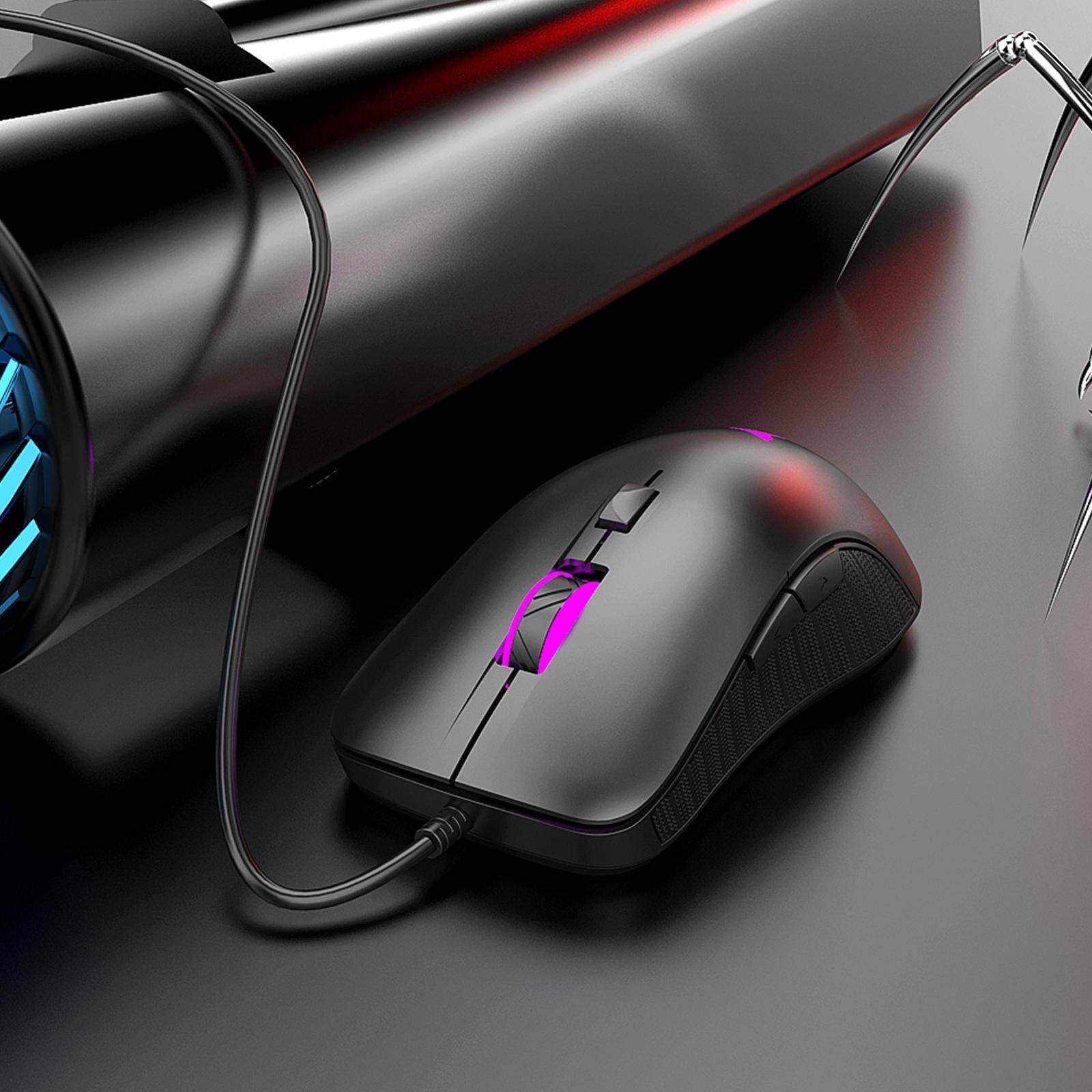 Mouse Da Gioco Cablato USB RGB LED 600DPI-6000DPI