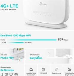 Tp ac1200 TP-Link Archer MR515 4G Router AC1200