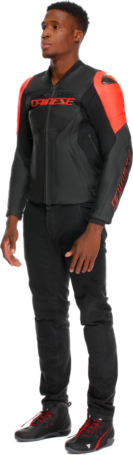 Dainese Racing 5 Motorcykel Läderjacka Herr