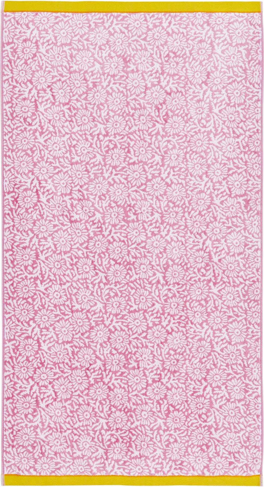 Land Shore Aster Hand Towel Multi Toalla Multicolor, Rosa