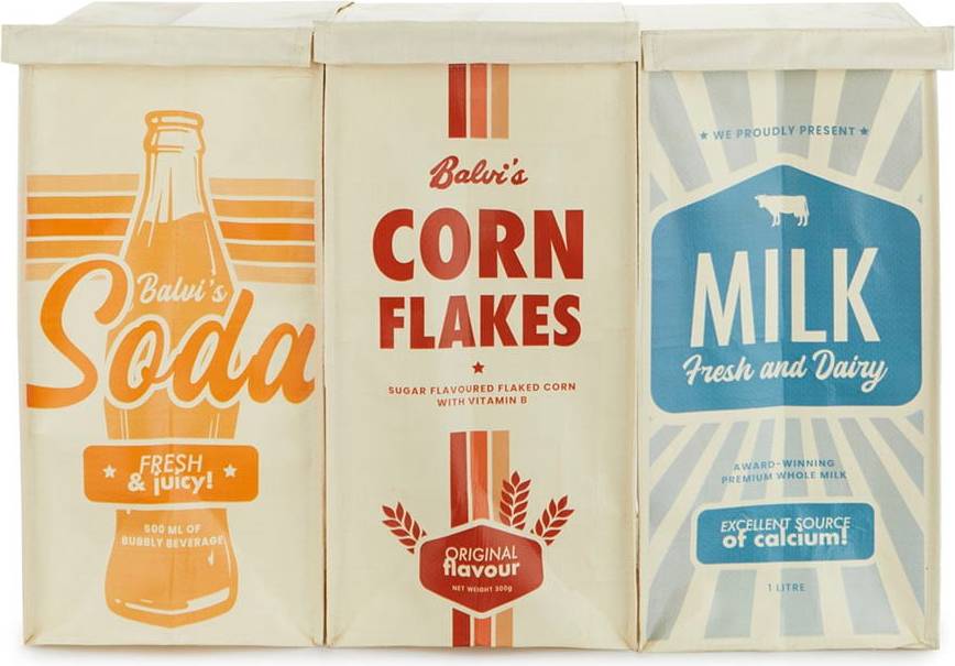 Bidoni In Plastica Per Rifiuti Differenziati In Set Da 3 Pezzi 28 L Retro